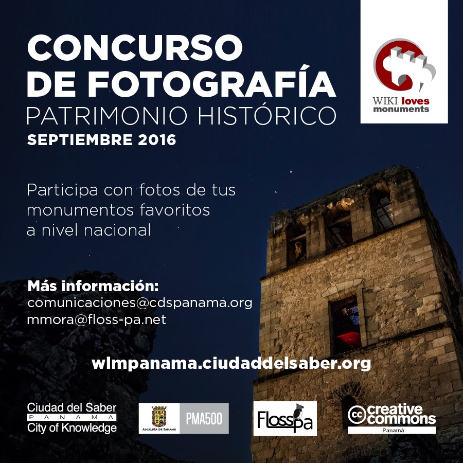 Hasta el 30 de septiembre puedes enviar tus fotos de monumentos históricos de Panamá info en wlmpanama.ciudaddelsaber.org