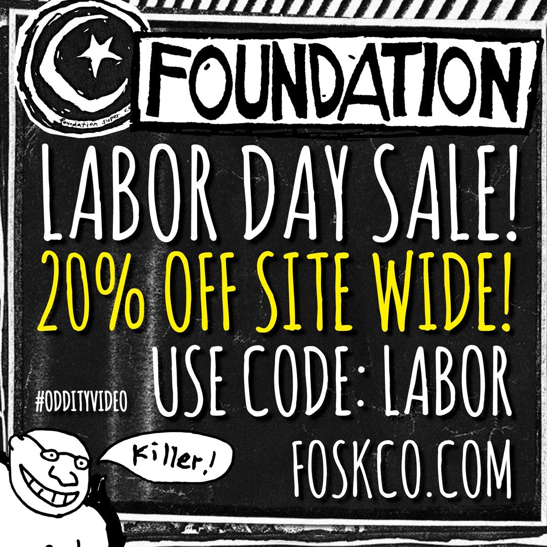 Happy LABOR Day -hit up tumyeto.com for 20%OFF all #foundationskateboards product - link in bio to shop👍