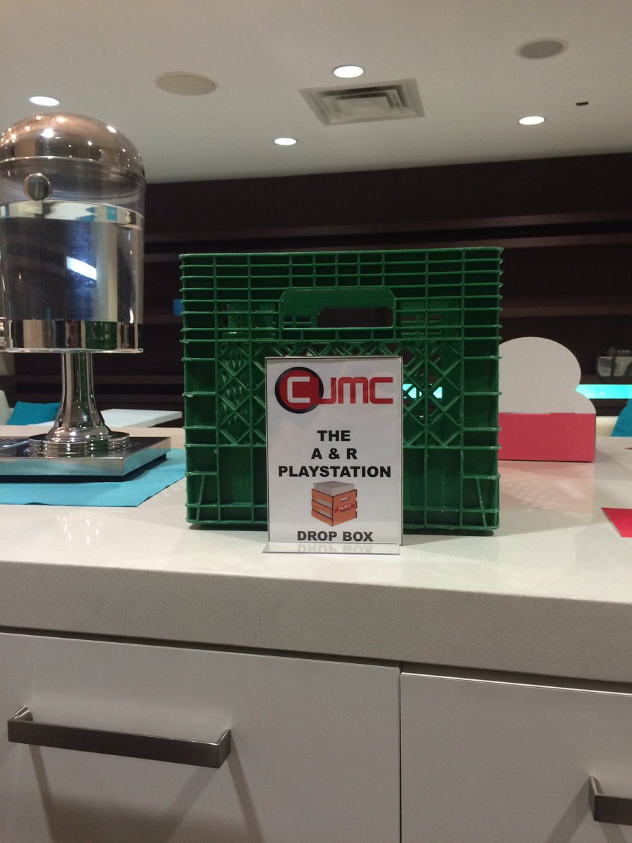 Don't forget to drop your CDs in the A&amp;R PlayStation drop box #cumc2016