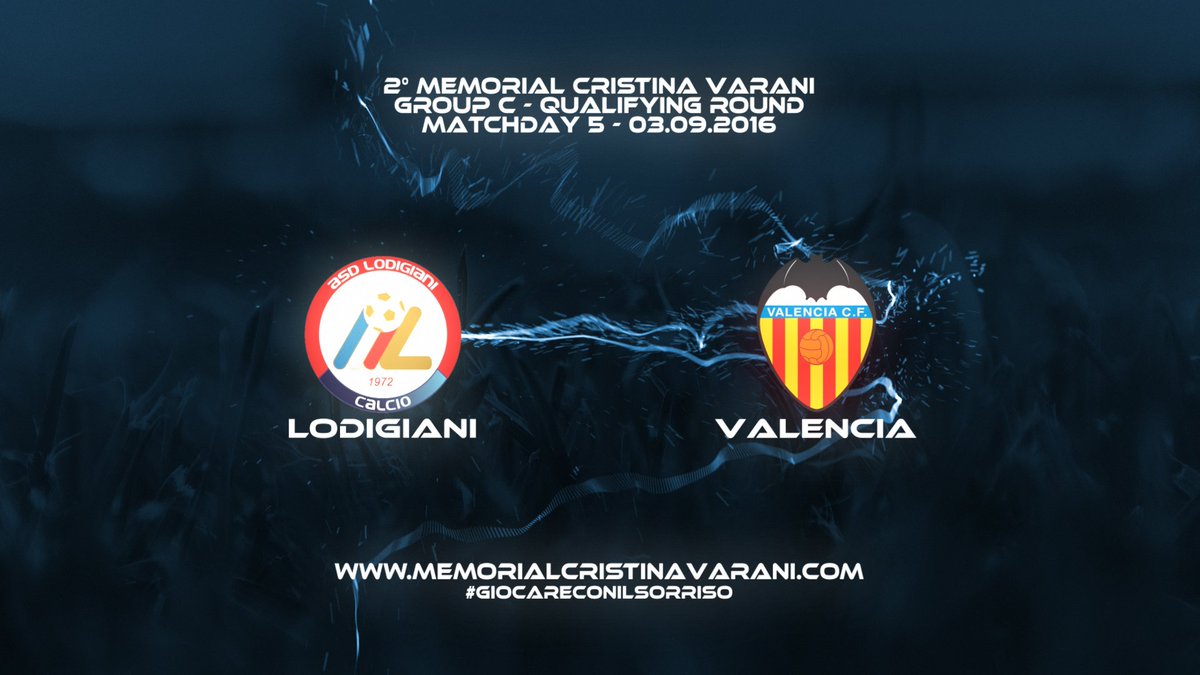 2° #MemorialVarani - Fase a gironi - Girone C - 5ª Giornata - <a href="/LodigianiCalcio/">ASD Lodigiani Calcio</a> vs <a href="/valenciacf/">Valencia CF</a> #giocareconilsorriso