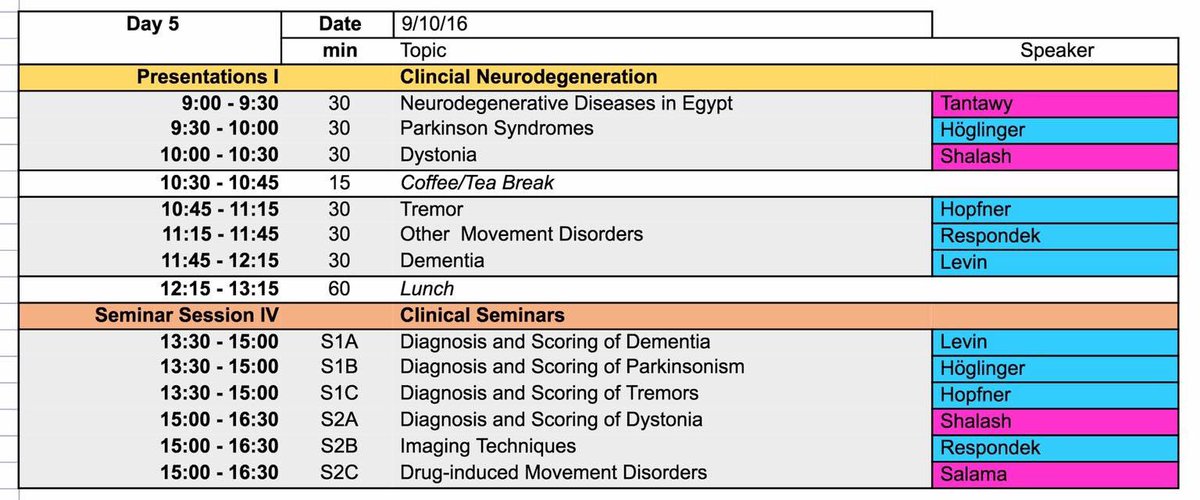 MussMansoura's tweet photo. #Program_Timetable
Day 5 in the NeuroSchool Schedule 10/9/2016 ๐๐ผ
#TNSS
#Hurghada
#Muss_Mansoura https://t.co/5d3rFpNBri