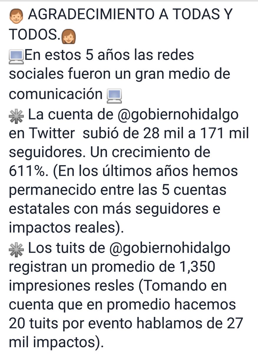 gobiernohidalgo's tweet photo. ¡Gracias a todas las personas que estuvieron al tanto del Twitter @gobiernohidalgo y Facebook Gobierno de Hidalgo! https://t.co/PvyiOT3Ewz