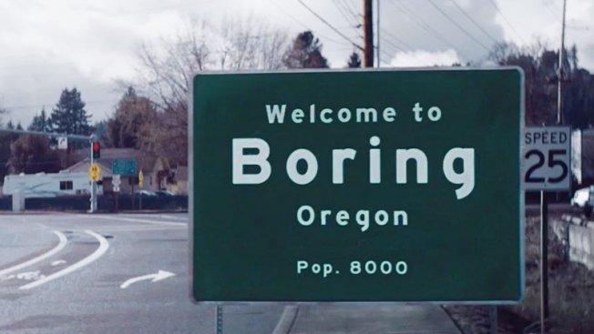 Adweek's tweet photo. Is Boring, Oregon, really boring? Find out in this wonderfully weird ad shot there: https://t.co/cWDjLXMgWA https://t.co/AWo2wXCBBT