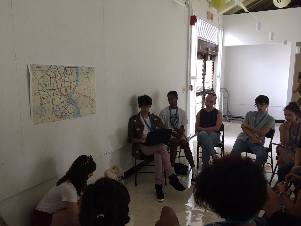 RISDServes's tweet photo. #POSE16 day 5 includes final team reflections, sessions on staying involved at RISD, and Providence Demographics. https://t.co/jmwCWXFa4X