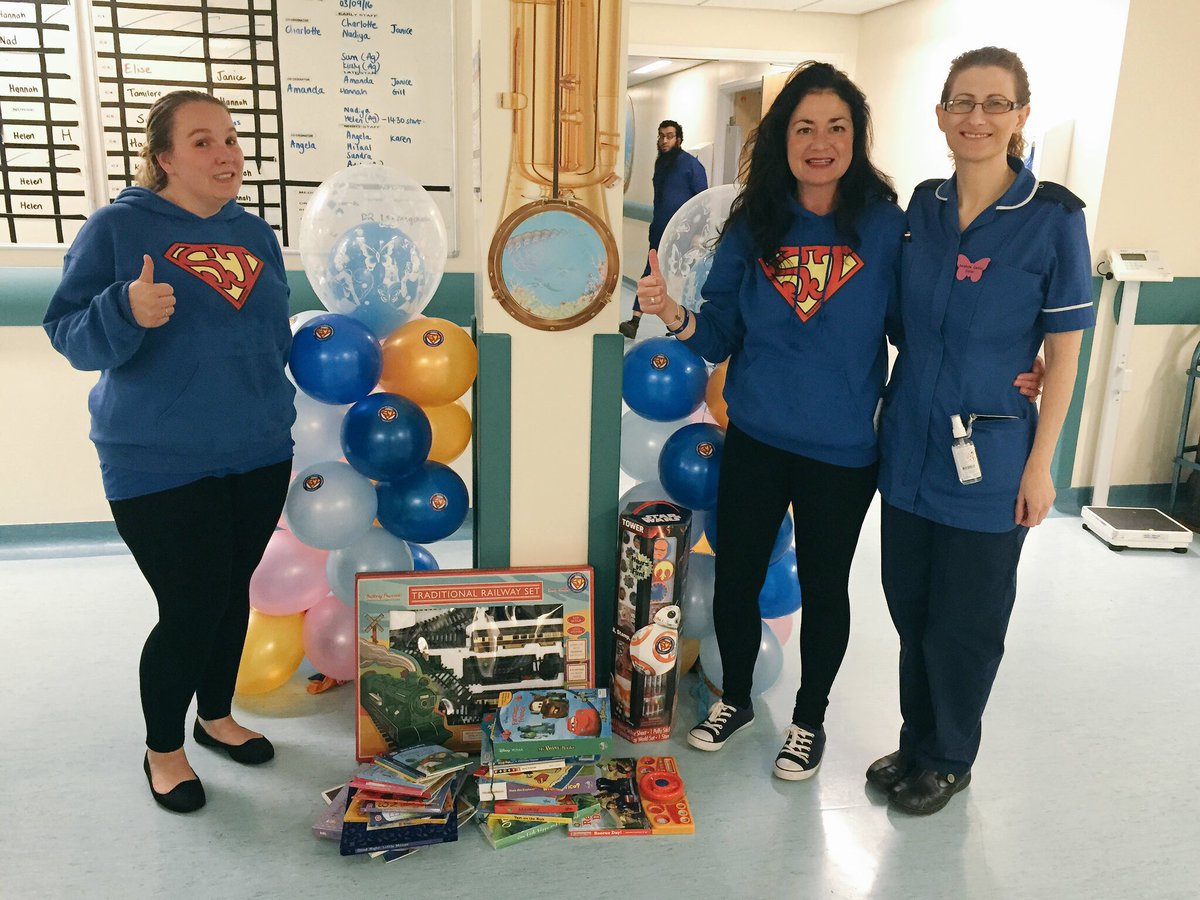 SuperJCharity's tweet photo. After a fun day @therockbury we've taken princess balloons &amp; goodies to the Children's Ward at North Mcr Hospital 👍🏻 https://t.co/iqKDeTv2HH