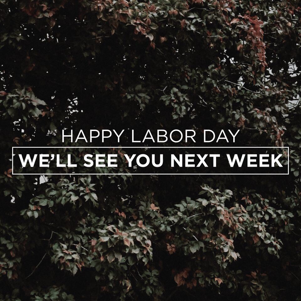 AppStateExt's tweet image. Happy Labor Day weekend! Just a reminder that we will not be holding worship experience tomorrow. See you next week!