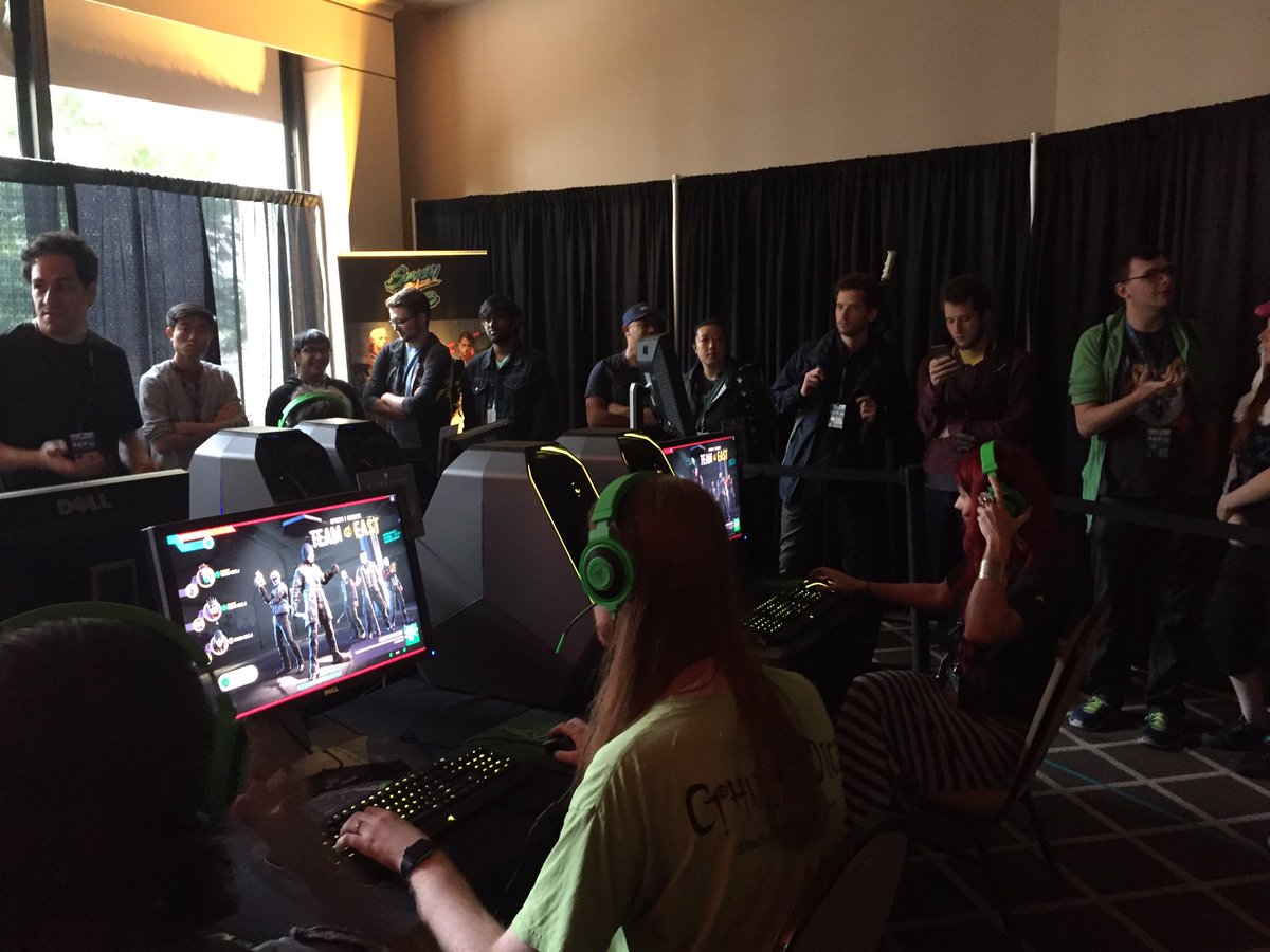 BrydenKeks's tweet photo. Day 2 of #PAXWest is happening! Say hi and get your @SmashGrabGame on in the Juniper room of the Sheraton hotel https://t.co/Cv7t5VT0z0