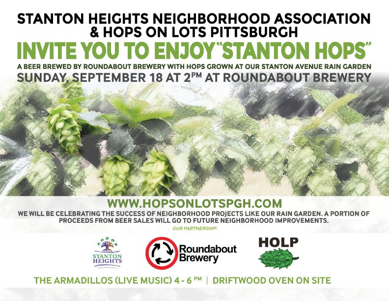 hopsonlotspgh's tweet photo. Come enjoy a beer and support a community! @stantonheights @RoundaboutBrew @DriftwoodOven @ArmadillosPitt https://t.co/BoNxa4gyM5