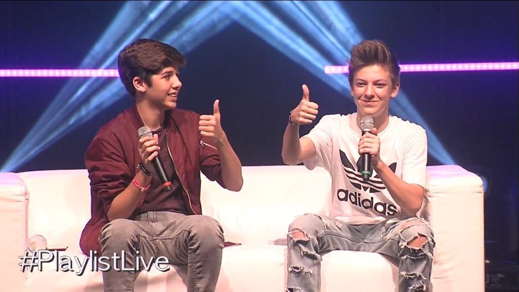 MarioSelman's tweet photo. literally my best friend😎 @westonkoury1 #PlaylistLive https://t.co/nqWXctLjoT