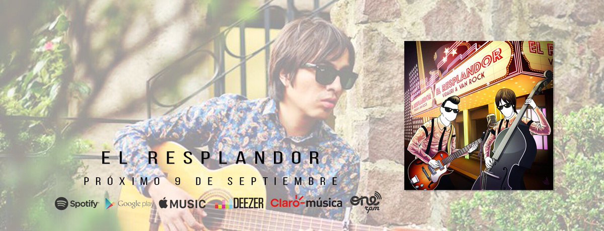vidaurimx's tweet photo. Muchachos el próximo viernes viene #ElResplandor en @Spotify @GooglePlay @iTunes @DeezerMexico @Claromusica @ONErpm https://t.co/QZR4FMCs55