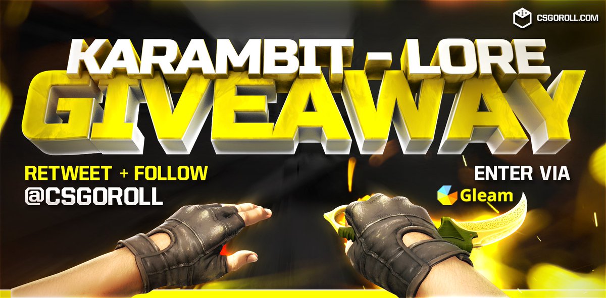 CSGORoll.com's Karambit Lore Giveaway! RT + Follow! More Entries: goo.gl/OcTdDm