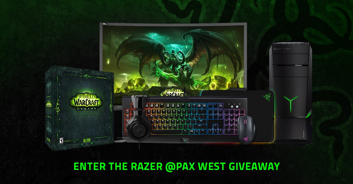 YOU ARE NOT PREPARED! But we can help. Enter to win a full Razer setup & Legion CE rzr.to/paxwest2016