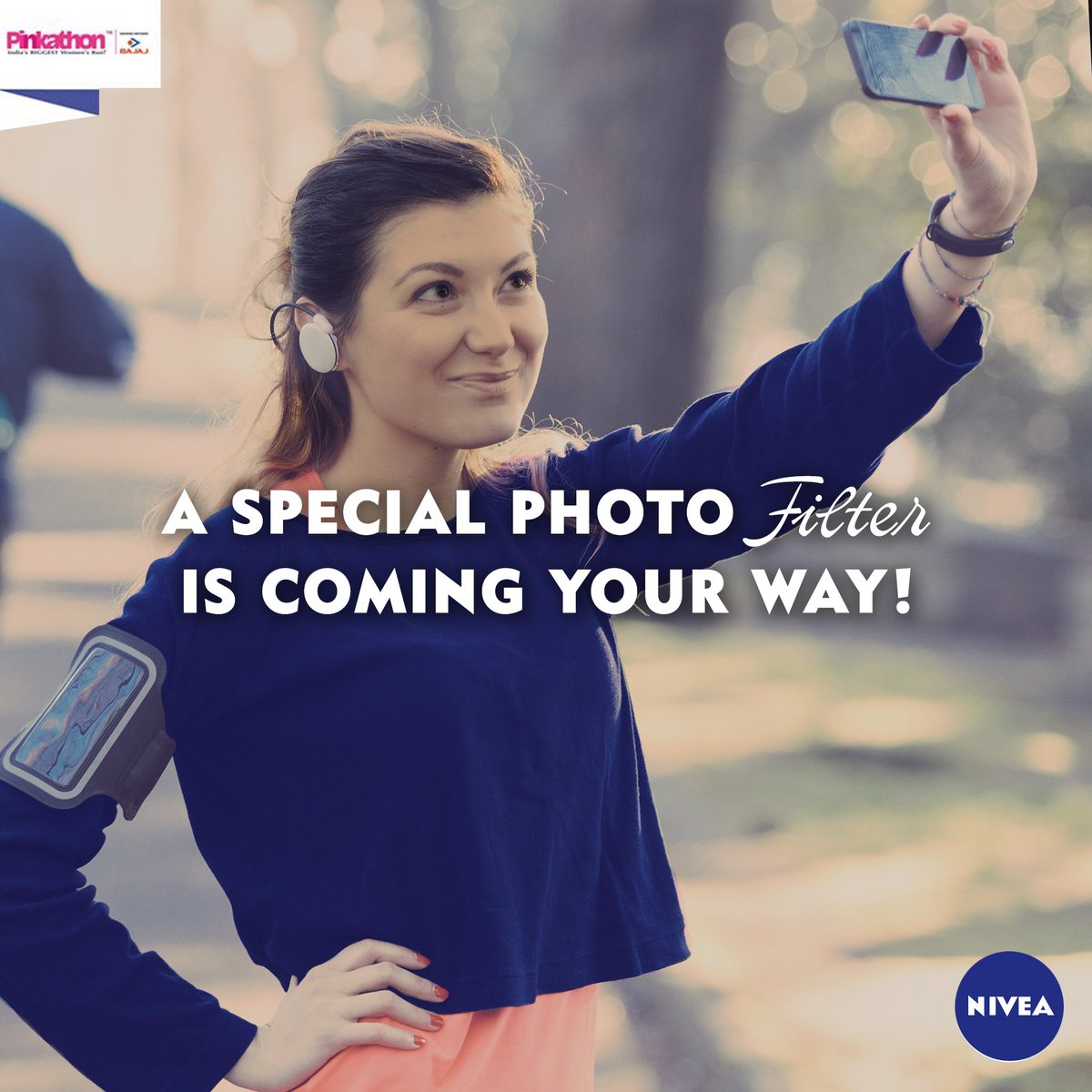 NIVEA_INDIA's tweet photo. A special way to Protect &amp; Care for your #Pinkathon memories. Head over to the NIVEA Care Booth NOW! #YouRunWeCare https://t.co/7a5fkBUbV7