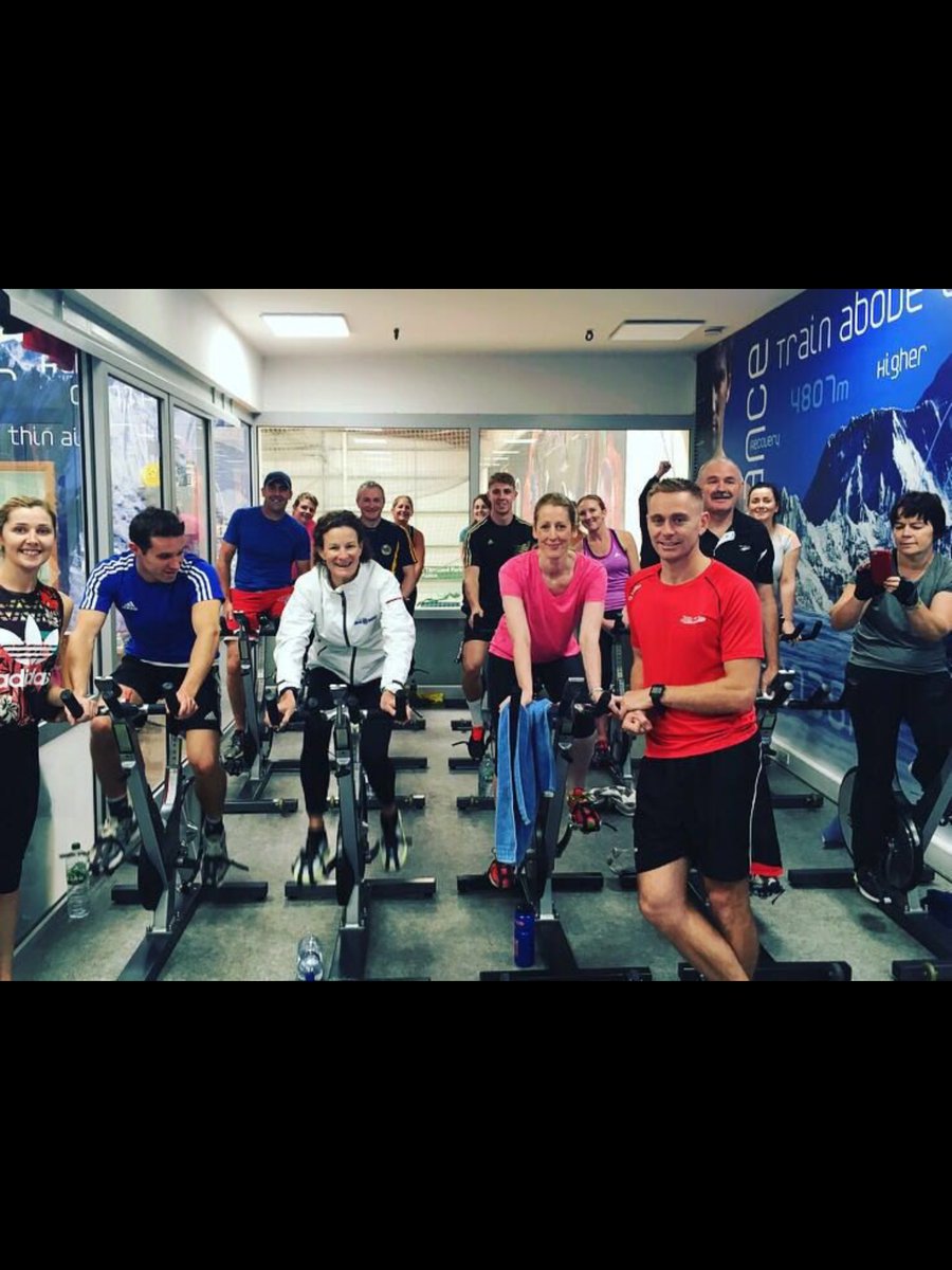 Great to have <a href="/soniaagrith/">sonia osullivan</a> drop in to meet @nisusfitness group on their journey to Kilimanjaro along w Ger Hartman