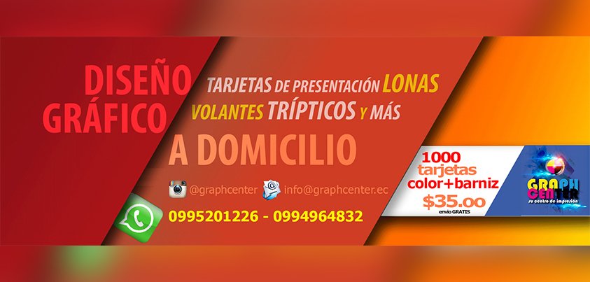Graphcenter's tweet image. @OLXEcuador Siguenos @graphcenter te ofrece el mejor servicio y calidad en #sucentrodeimpresión #graphcenter