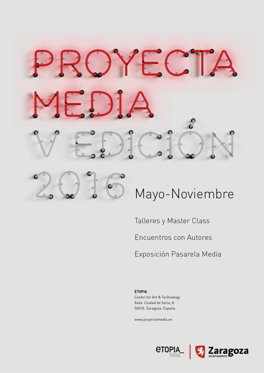 ProyectaMedia_'s tweet photo. Podréis disfrutar de #PasarelaMedia2016 hasta el próximo 10 de septiembre en @etopia_ 

https://t.co/7DNIVOvJEn https://t.co/t2KC5w8VXL