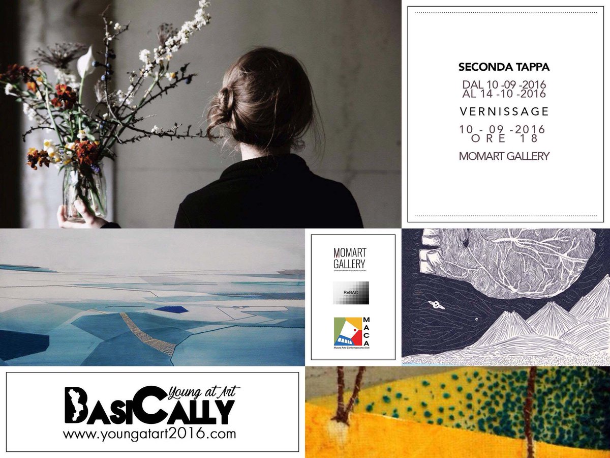 Il 9/09 alle ore 18 inaugurai zone mostre del contest del <a href="/museomaca/">Museo MACA</a> con <a href="/BasilicataArte/">Rete Basilicata Arte</a> presso la <a href="/momartmatera/">momartgallery matera</a>