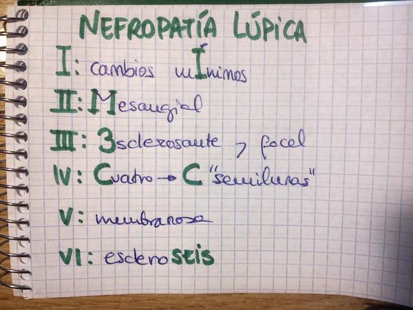 DoctoraFortuny's tweet photo. Regla nemotécnica para clasificación de Nefropatía Lúpica #2MIR17 #RepasoMIR #Nemotecnias #Nefrologia https://t.co/lmhQvn0MLS