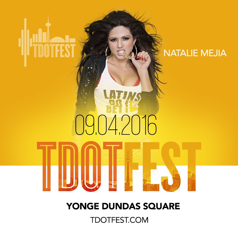 Listen to <a href="/nataliemejia/">Natalie Mejia</a> new single #Clumsy and catch her live Sept 4 in #Toronto! #TDotFest
#PackTheSquare