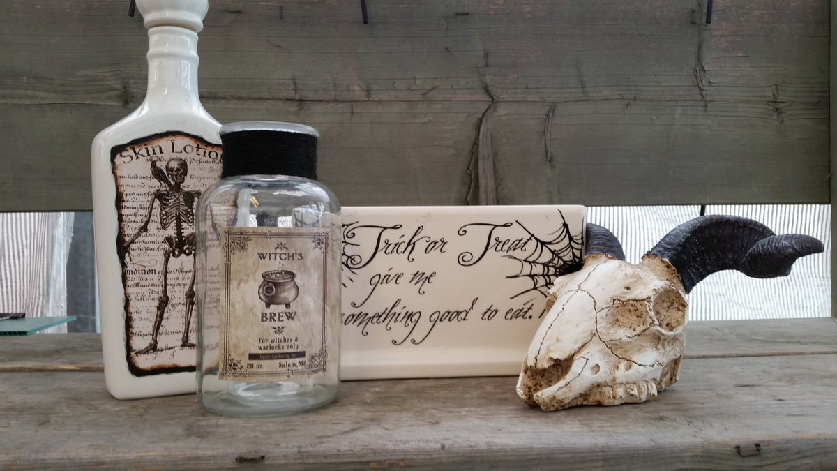 ArtKnappPoco's tweet photo. Just put more #Halloween #decorations  on #sale for 70% off! Come take a look in our #clearance tent #skulls https://t.co/Dclr4eIlya