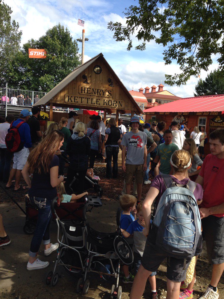 Babbymark's tweet photo. @HbBaribeau39 they mean HMan's Kettle Corn #StateFair2016 https://t.co/0w2Q0dD4QX