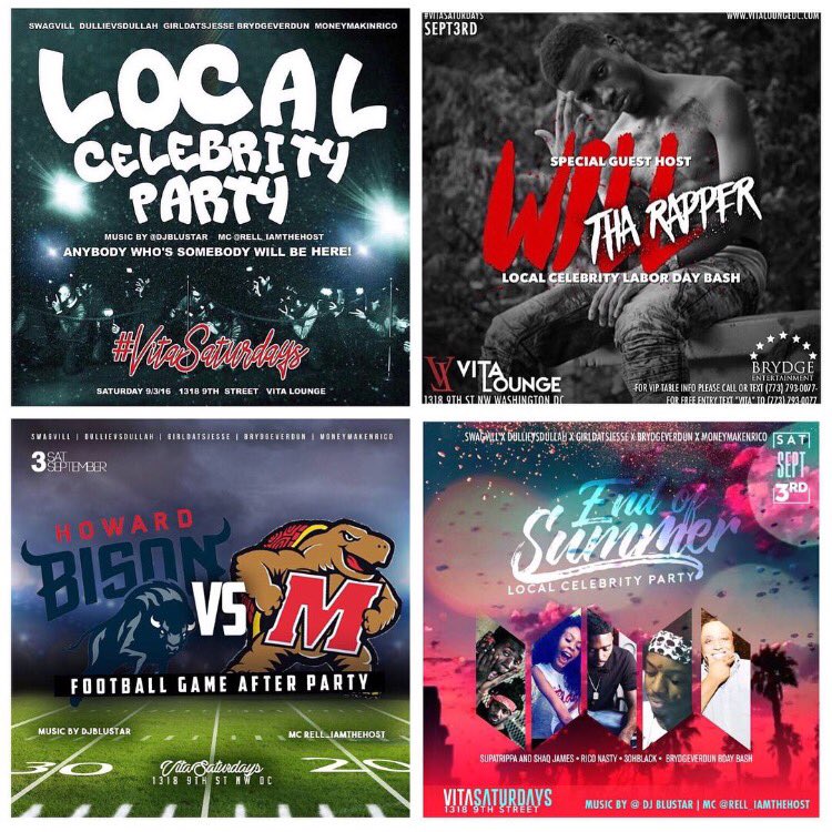 lilredlexisss's tweet photo. 3 Events 1 Party π± Text "Vita" To 202-770-7394 For Guestlist & TablesπΎπ #VitaSaturdays #TellAFriend ππ½ #GmeTakeover https://t.co/bKxOGudXT2