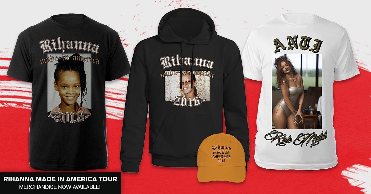 Pull up Philly! Exclusive merch on sale at #MadeInAmerica smarturl.it/rihannastore