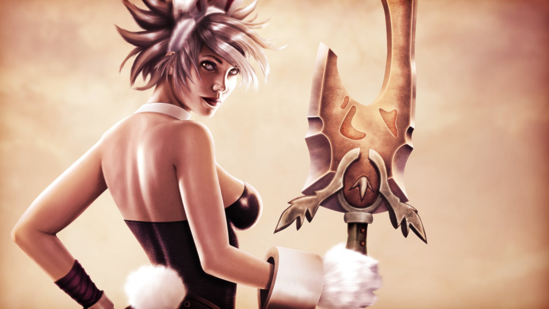 Ant On Twitter Battle Bunny Riven Wallpaper By Martaino Https Ant On Twitter Battle Bunny Riven Wallpaper By Martaino Https