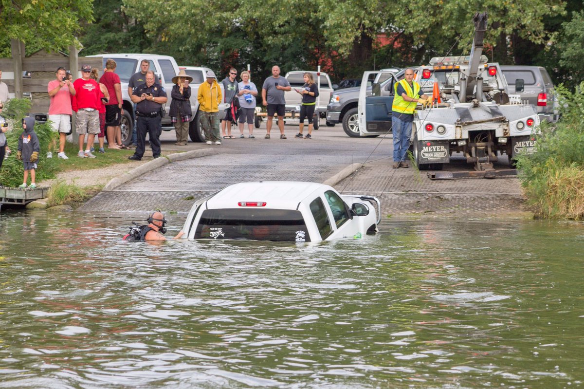 RockyThomp's tweet photo. @DickinsonCoNews Triggs boat ramp this morning. Be safe out there! https://t.co/Prj1JKYXso