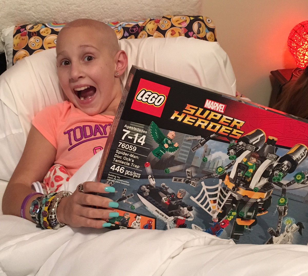OfficialMFF06's tweet photo. Today is a good day! #OneDayAtATime #teammaddie #fightlikeakid #screwucancer https://t.co/RwqNwFDWuP