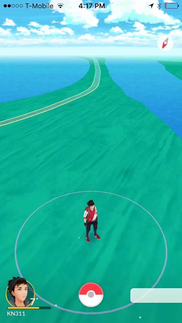 It's official. My dad lives in the middle of nowhere when no Pokemon appear.