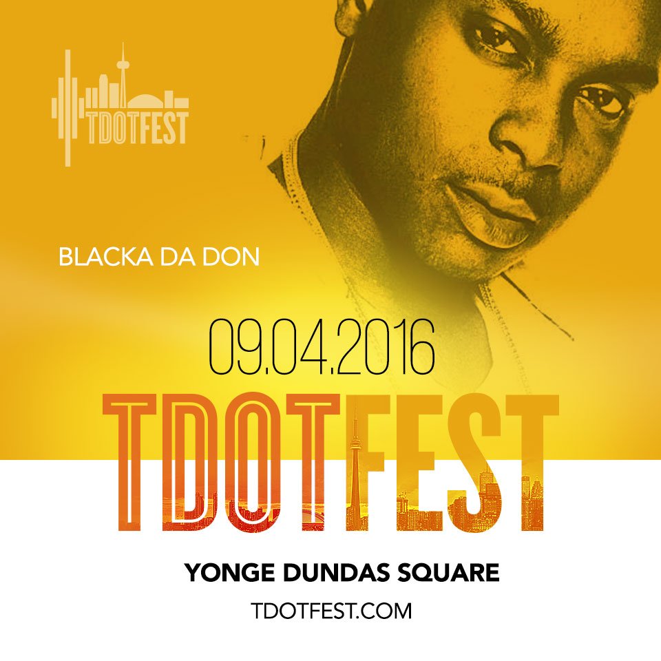 Rapper <a href="/BlackaDaDon_/">Blacka Da Don</a> will be hittin the stage Sept 4! Catch him live at #YongeDundasSquare!
#PackTheSquare #TDotFest