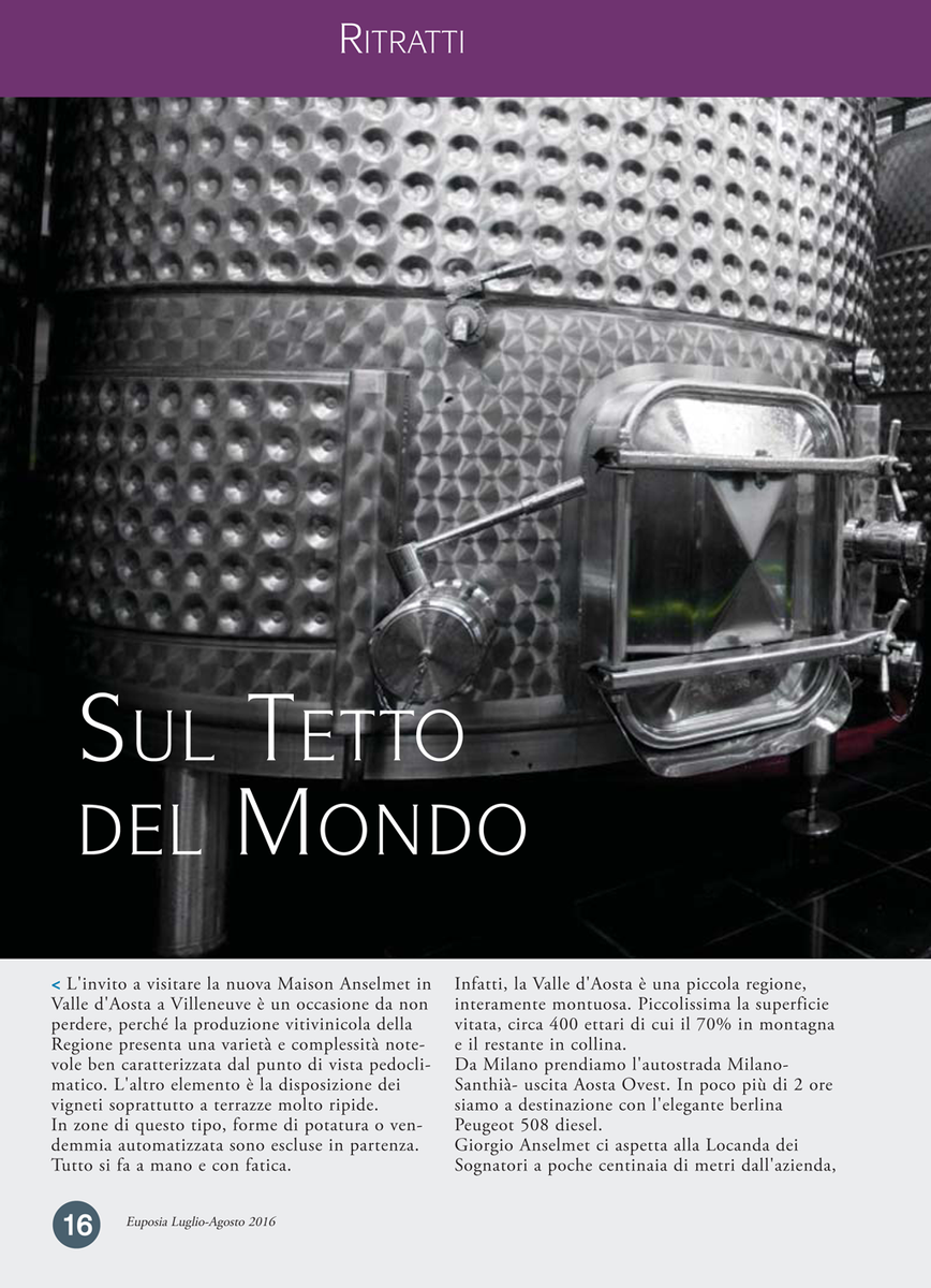 MaisonAnselmet's tweet photo. Bell'articolo di Euposia https://t.co/PRbyjOtXP5 sulle nostre vigne, con una speciale attenzione allo #chardonnay https://t.co/e41qLDlWGl
