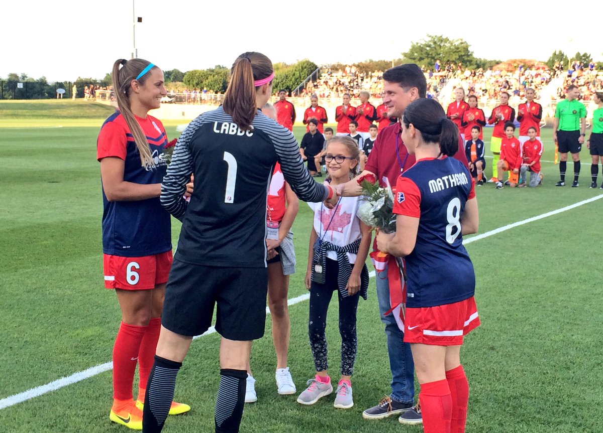 WashSpirit's tweet photo. Thank you @DenisHStevens and @CanEmbUSA for helping us recognize our Olympic bronze medalists before #WASvWNY 🏅🇨🇦 https://t.co/HGpXlQTsfb