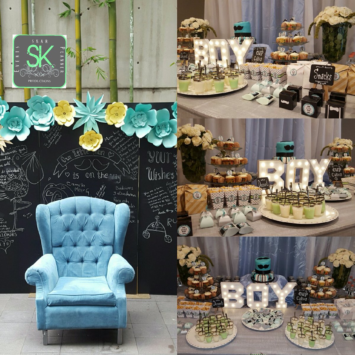 Baby shower party decoration LITTLE MAN by skar