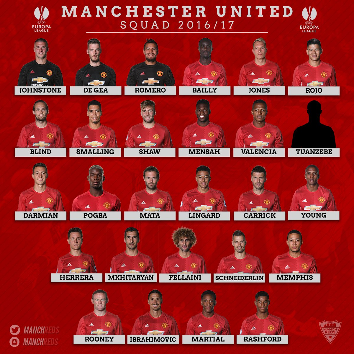 Image result for man utd team photo 2016/17