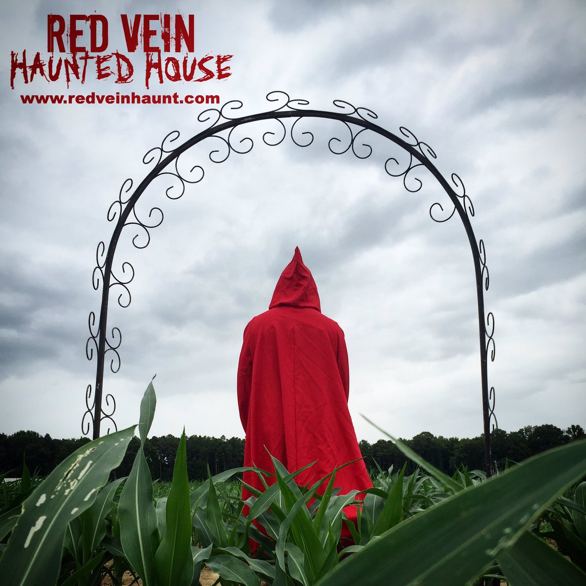 RedVeinHaunt's tweet photo. Something is headed your way #rva. A storm brewing. They call themselves #REDVEIN. #hauntedhouse #redveinhaunt https://t.co/kYrGA7hdXP