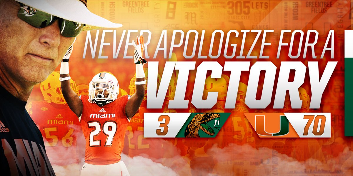 MiamiHurricanes's tweet photo. Canes are 1-0 #TheU https://t.co/DmzDYeikIg