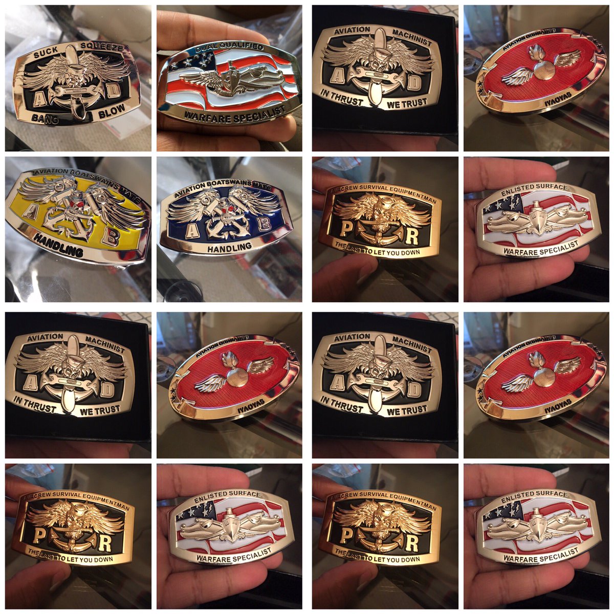 ShippedWithLove's tweet photo. Show your Navy pride &amp; order a belt buckle today. 💙AD, AO, ABH &amp; more available on https://t.co/TtxAkGCR52 https://t.co/IfliVVRNtO