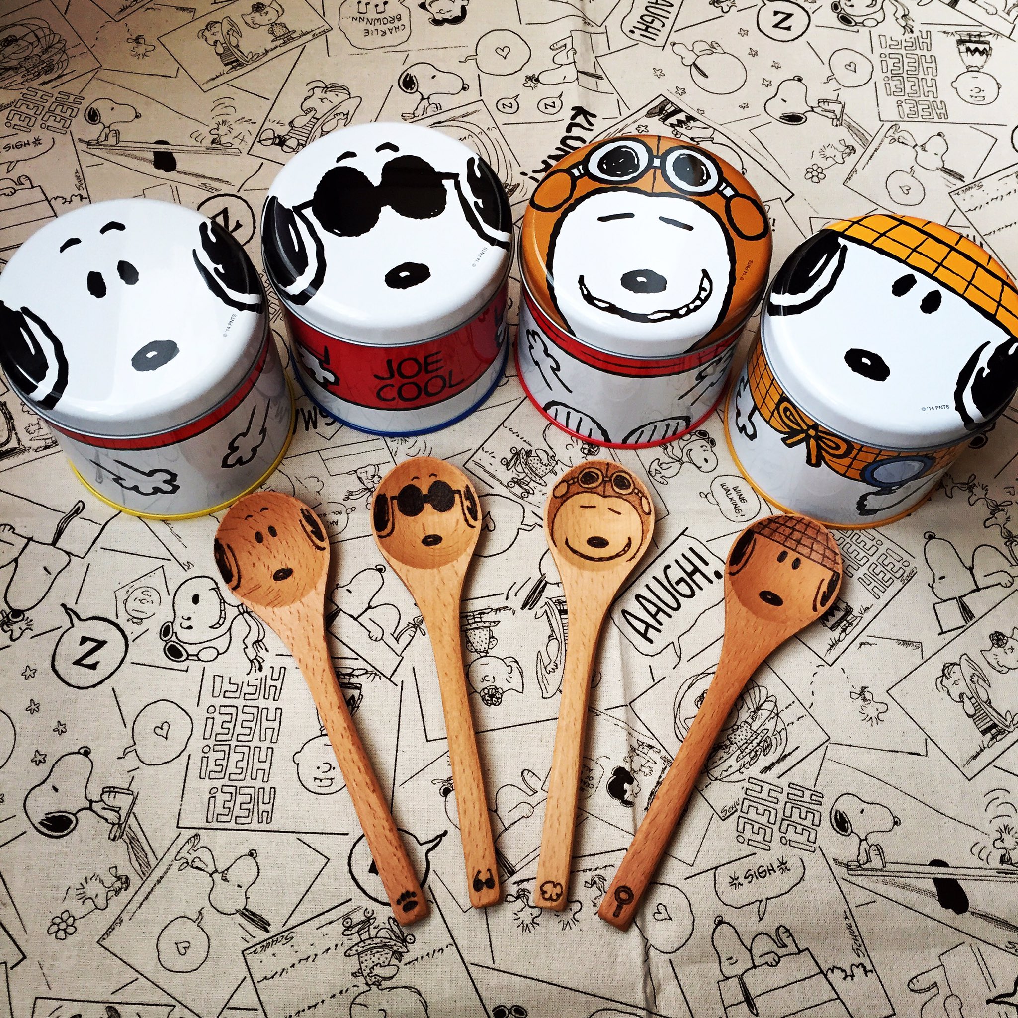 ｎａｍｉｍｏ Twitterissa ユニバのおみやげの缶 このイラストかわいすぎ ウッドバーニングカトラリー ウッドバーニング スヌーピー Peanuts 変装スヌーピー T Co Emagdk2gci Twitter