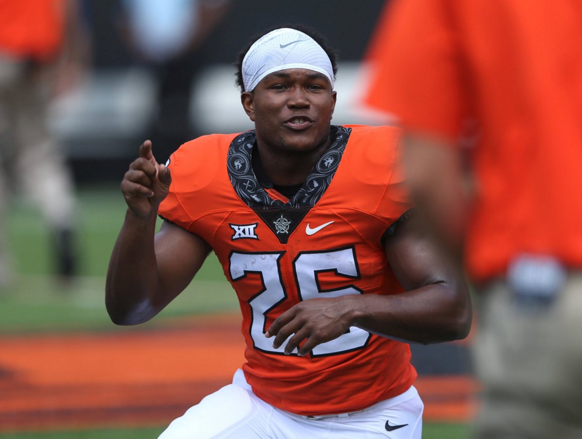 _MattBarnard_'s tweet photo. @CowboyFB's BarryJ had a big punt return Sat. Click https://t.co/1hwAmkqba8 for a flipbook via @TulsaWorldPhoto https://t.co/d1Rfc69AEj