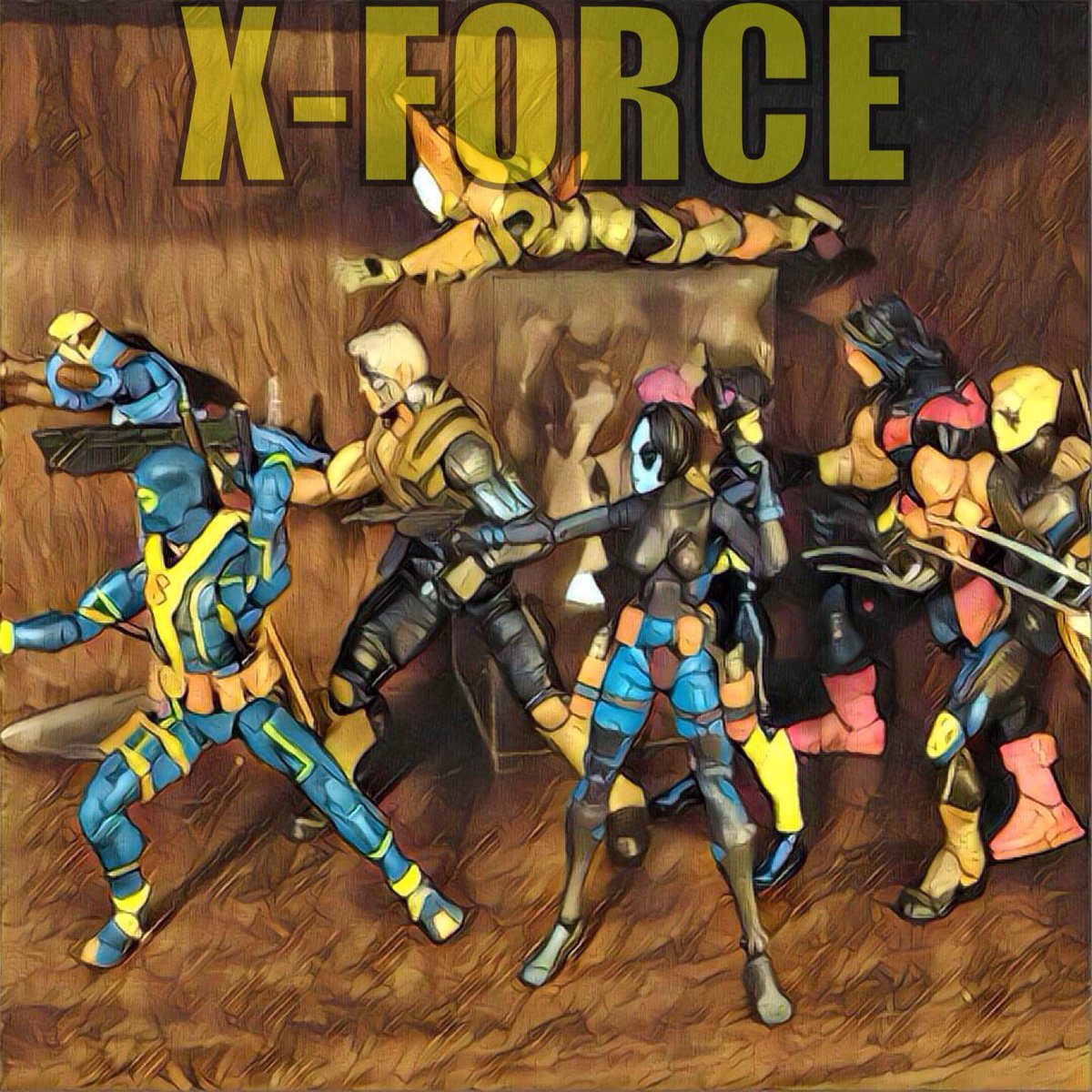 Ardvizcarr's tweet photo. #xforce #xmen #Deadpool #marveldomino #marvelcable My current X-Force https://t.co/TSnKImfUHd