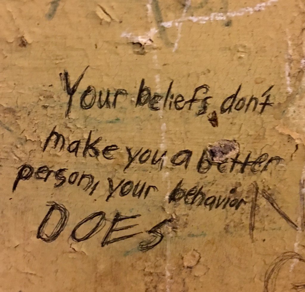 Tsnark's tweet photo. Random wisdom from the wall of Under the Hill Saloon. https://t.co/y4Zmxo7PS0