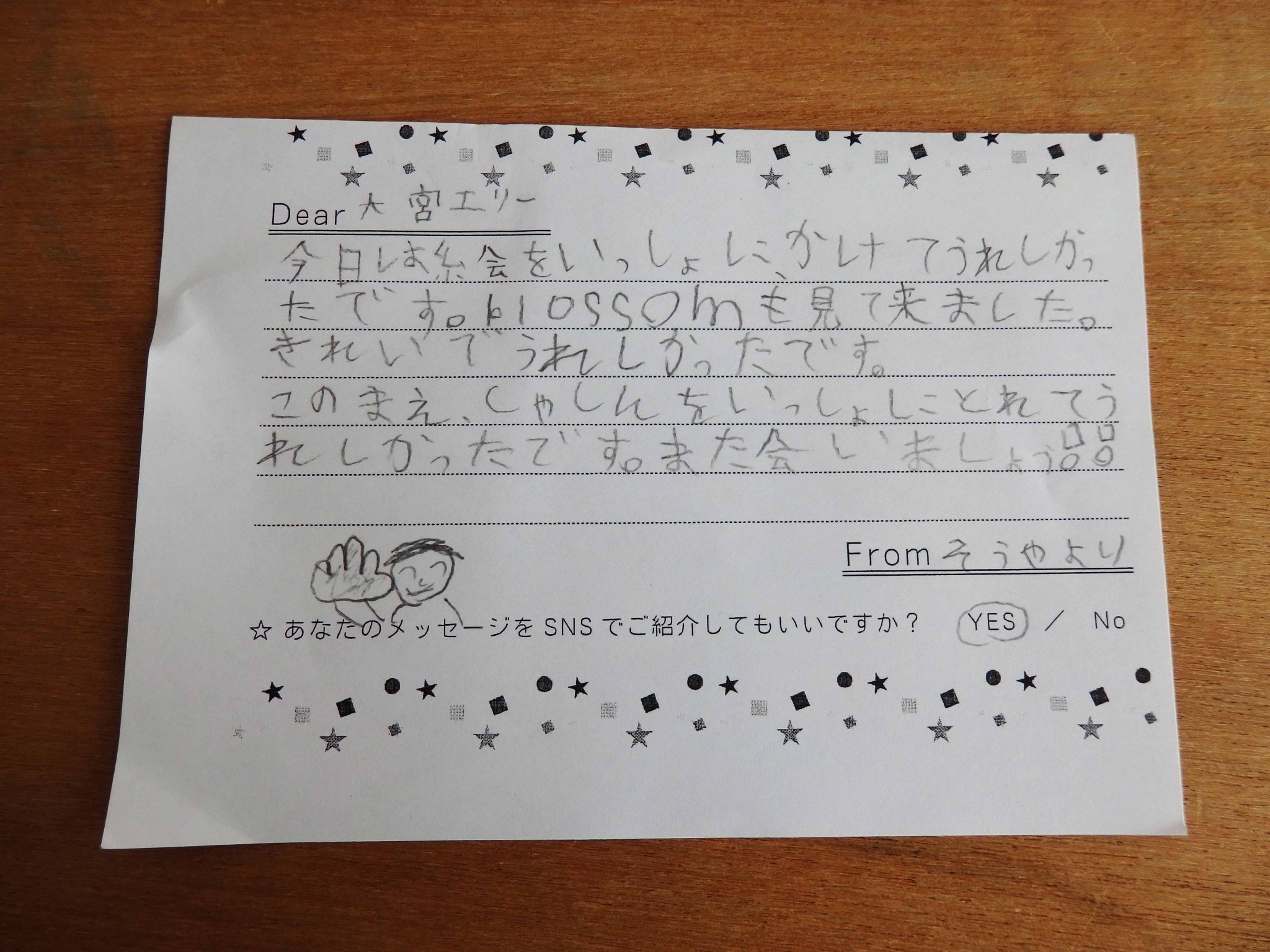 十和田市現代美術館 大宮エリーさんへのお手紙紹介 美術館休憩スペース カフェ に設置されている 大宮エリーさんへのお手紙 を投函するポスト そのポストに寄せられたみなさんの想いがつまったお手紙の一部を紹介します ありがとうございます 大宮