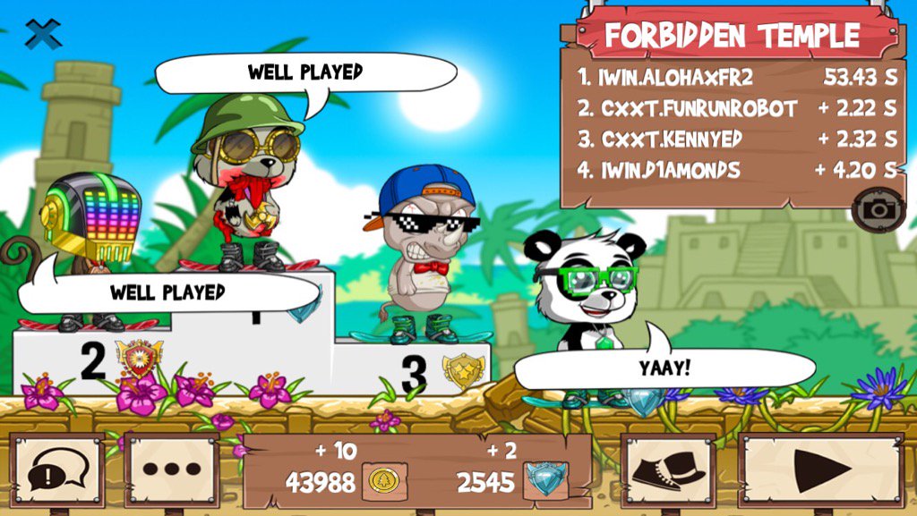 D1AMONDSFR2's tweet photo. Having a blast @ #funrun2 #ALOHAxFR2 #Funrunrobot #Kennyed https://t.co/pqCD9PCVHT