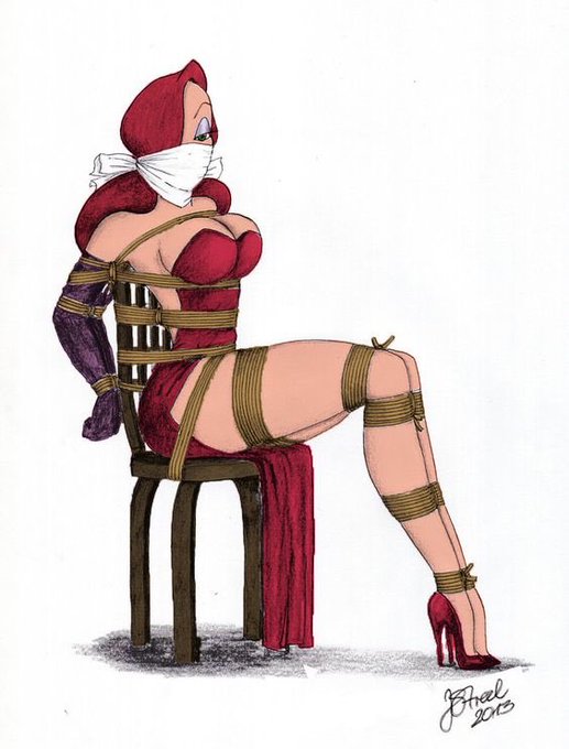 Somehow I find myself laying in bed googling images of Jessica Rabbit in bondage. Could be worse right