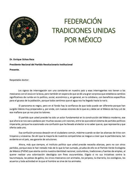 TradicionesUXMe's tweet photo. Hoy en su visita a #Michoacán se entregó carta al @EnriqueOchoaR NomasAlianza con @DiputadosPVEM https://t.co/GY07rPQTF0