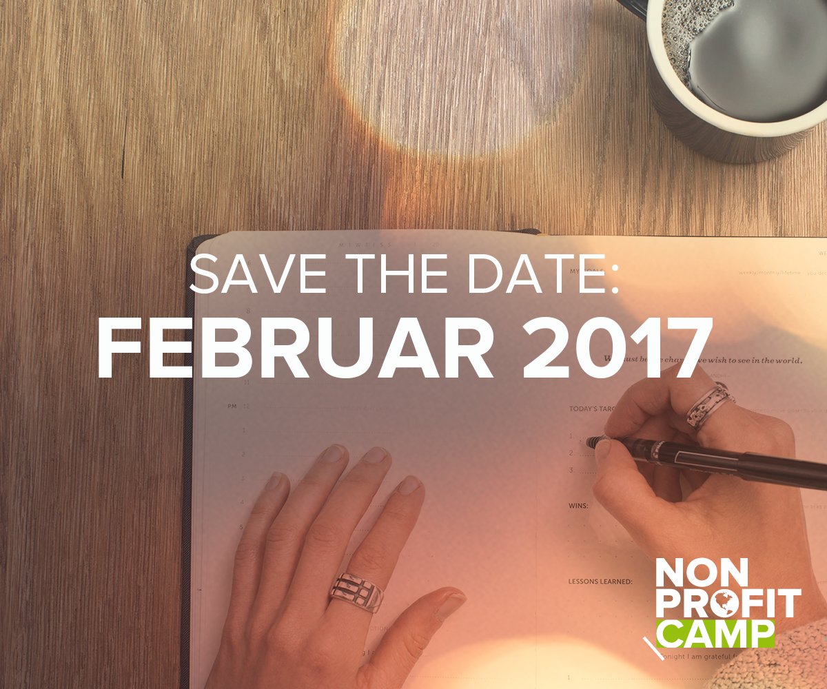 Non_Profit_Camp's tweet photo. 🎉 🎉 Juchuuu, der Termin für das #NPcamp steht: 04./05.02.2017! 🎉 🎉 #Barcamp https://t.co/hHP4wvvoCK