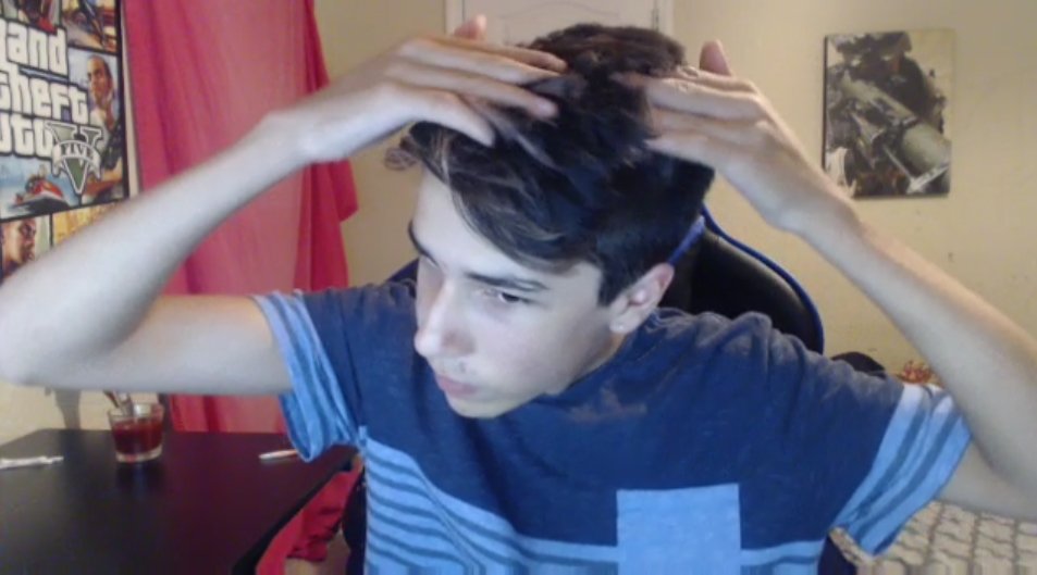 jauntsen's tweet image. I'm styling my hair at 1am in the morning on Skype... What am I doing with my life