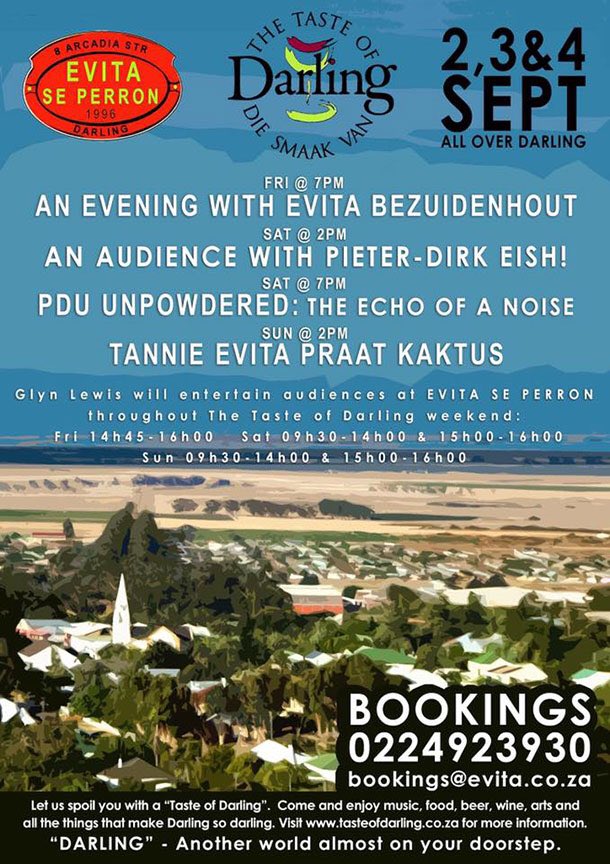 It's the last day to enjoy the <a href="/TasteofDarling/">The Taste of Darling</a> and there is still lots to see &amp; do

tasteofdarling.co.za